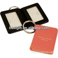 leather card holder key chain